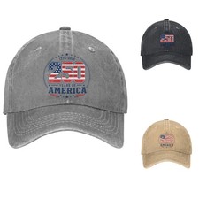 USA Patriotic 1776-2026 250 Years Of America Cotton Dad Hat Adjustable Cap