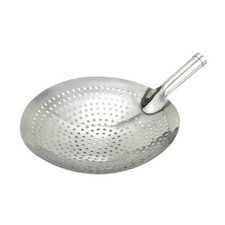 New 12” Winco SC-12 Round Perforated Skimmer for Deep Frying Blanching Straining