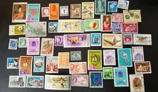 Vintage Worldwide Postage Stamps: Mixed Lot of 100 for Collecting & Crafts