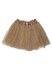 Taupe Tutu Skirt for Girls   3-Layer Tulle Ballet, Dance, and Dress-Up Costume S