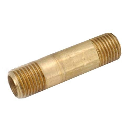 Anderson Metals 736113-0432 Pipe Nipple, 1/4 in, NPT, Brass, 2 in L - Pack of 10