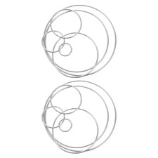 12 Pcs Rings for Hanging Dream Catchers Metal Macrame Craft Hoops