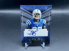 2013 Panini Playbook Football Reggie Wayne #7 Accolades Auto /49 Colts