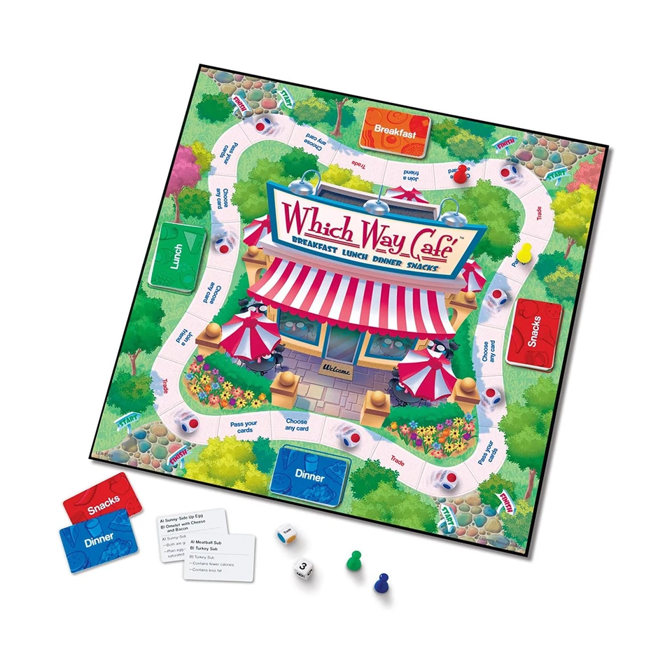 Learning Resources Boardgame Which Way Cafe Box VG+/EX - Image 2 of 2