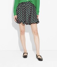 Wicked x Target Paul Tazewell Striped Bubble Mini Skirt Black Pink Green sz S