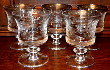 5 Weingläser Murano Glas Medici??? Platinran...