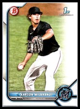 2022 Bowman Draft #BD-87 Karson Milbrandt