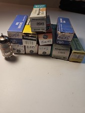 Lot Of 10 Radio Tubes NOS GE,MAGNAVOX,WESTINGHOUSE,SYLVANIA-UNTESTED