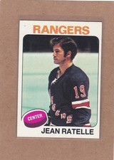 1975-76 TOPPS HOCKEY JEAN RATELLE #243 RANGERS EX *A47567