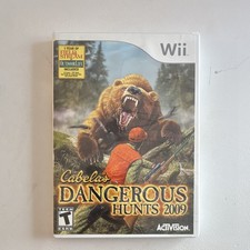 Cabela's Dangerous Hunts 2009 (Nintendo Wii 2008) Activision Complete In Box CIB