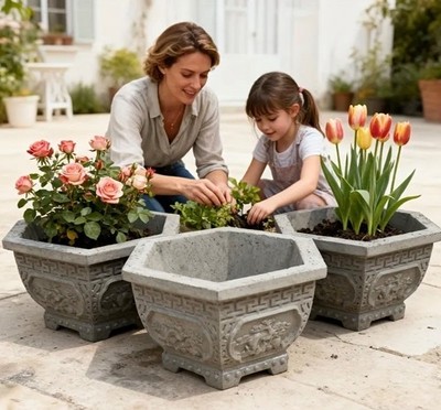 fake plant in a pot 31 in. Artificial Green Outdoor Potted ZZ Plant