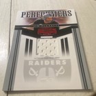 Jim Plunkett Raiders 2006 Donruss Game-Worn Jersey Card PR-10 — photo 1