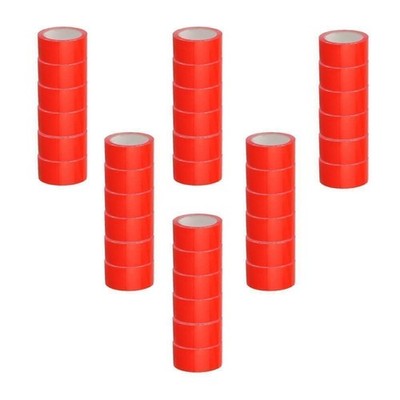 36 Rolls Red PVC Carton Sealing Tape 1.88'' x 55 Yds Strong Packing Tape 2.3 Mil