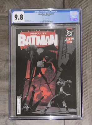 Absolute Batman #3 CGC 9.8 SECOND Print Dragotta Cover A 2025 DC Comics  