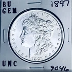 1897 BU GEM MORGAN SILVER DOLLAR UNC MS+++ U.S. MINT RARE COIN 9046
