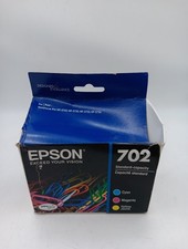 Epson 702 Genuine Ink Cartridge Black and Color Combo Pack Exp. 03/2024 New