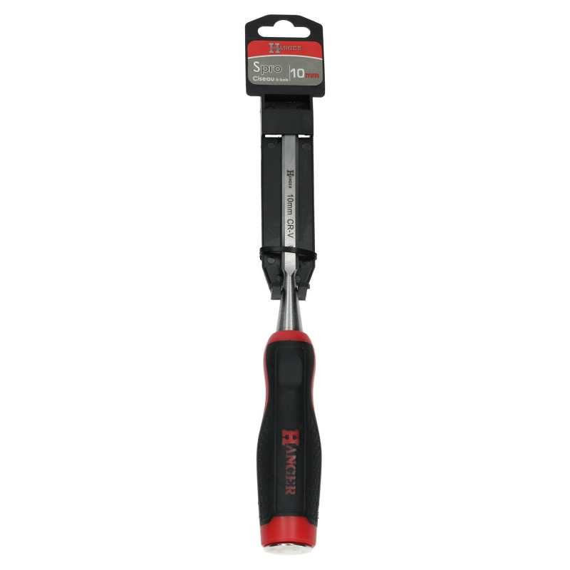Ciseau à bois bi matière HANGER 110402 de 10mm à frapper