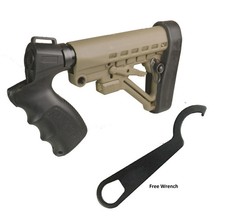 Mossberg 590 500 Maverick 88 12 GA/20 GA Stock Dark Tan Color Grip w/Free Wrench