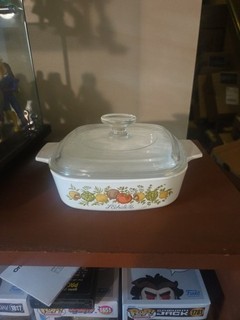 Vintage Corning Ware SPICE OF LIFE L'Echalote A 1 B 1 Quart Casserole Dish W/Lid