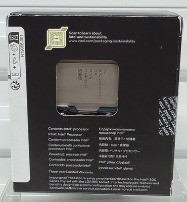 Intel Core Ultra 7 265K 20-Core 3.9GHz LGA-1851 Boxed