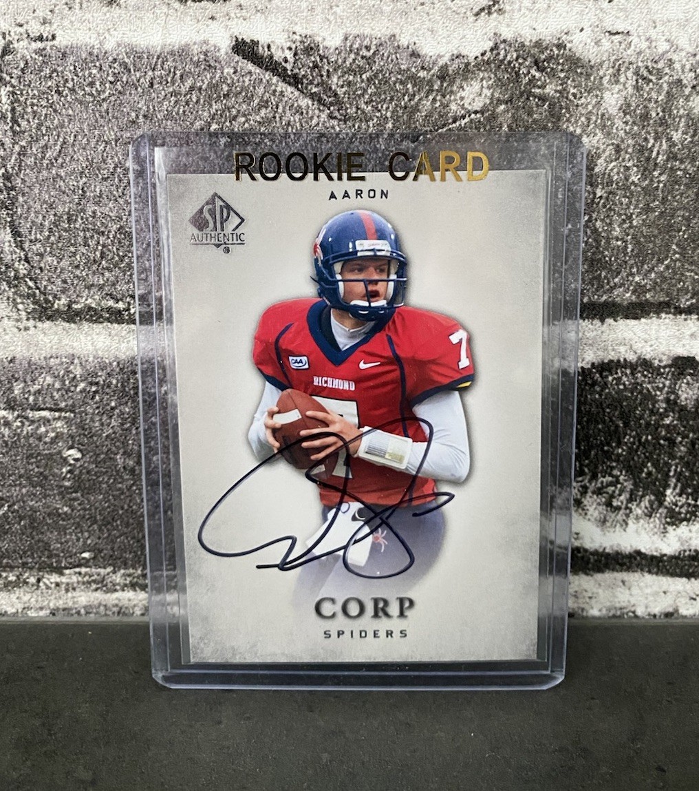 2012 SP Authentic Aaron Corp #2 Rookie RC Auto Autograph Base