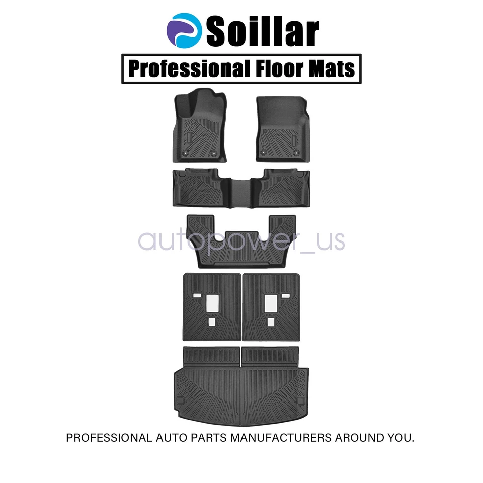 Alfombrillas TPE negras para Dodge Durango 2022-2025 6 asientos maletero carga NUEVO Foto 2 de 4