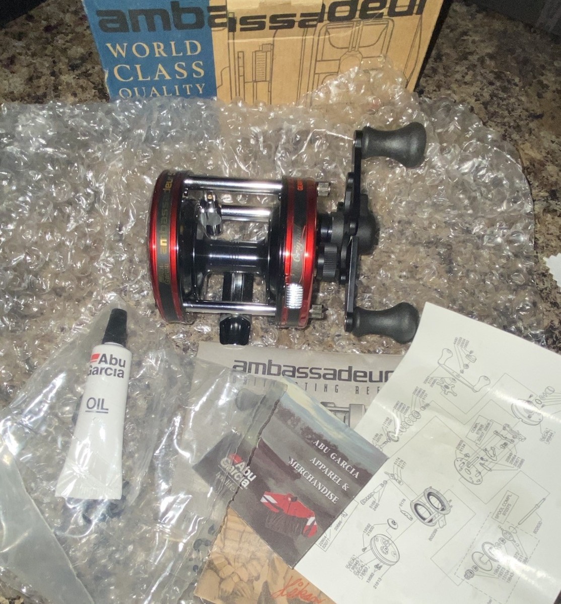 Abu Garcia Ambassadeur 5000 Fishing Reel Hi Speed Sweden for sale