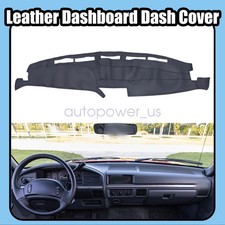 Se adapta a Ford F-150 F-250 1992-1996 cuero tablero cubierta tablero pretector alfombrilla