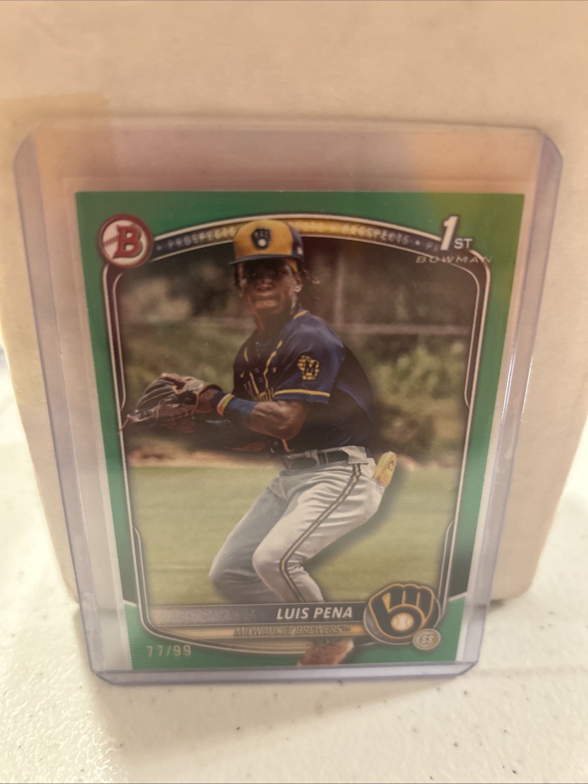 2025 Bowman - Prospects Luis Pena #BP-38 Green /99 (RC)