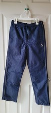 Kids Sports Nylon Pants Cotton Lined Size L Snow Pants Light Reflecting