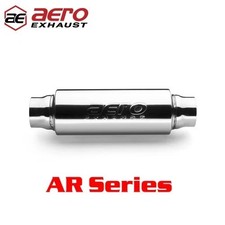 Aero Exhaust 14 Stainless 2.5 Dia. Inlet Outlet Ar Series Resonator Ar25 Aero Exhaust 14 Stainless 2.5 Dia. Inlet Outlet Ar Series Resonator Ar25