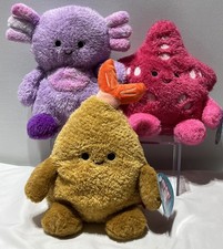 Bum Bumz by Russ Stuffed Plush Starfish Axolotl Shrimp Kellytoys Lot of 3