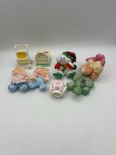 Vintage Fisher Price Smooshees Lot Bonnie Baby Prancy Stable Turtle Stroller