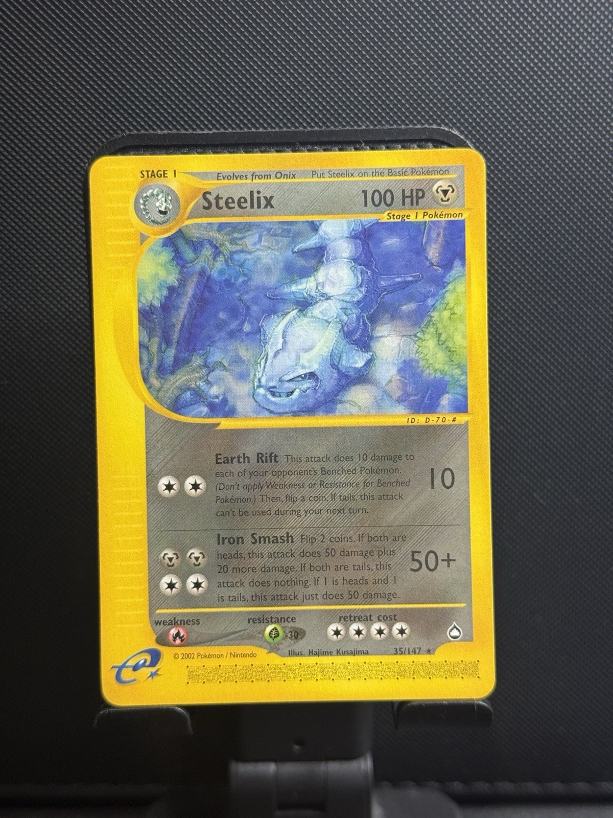 2003 Pokemon Steelix Aquapolis E-Reader Edition Card 35/147 (NM) (Excellent)