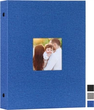 Lanpn Photo Album 6X8, Linen Hard Cover Acid Free Slip Slide in Photo Albums Sle