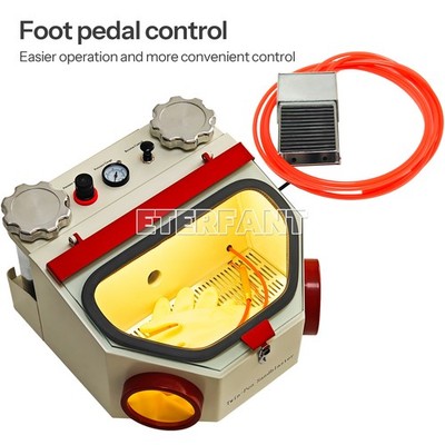 Twin Pen Sandblaster Double Pen Sand Blaster for Dental Lab 2 Aluminum Tank