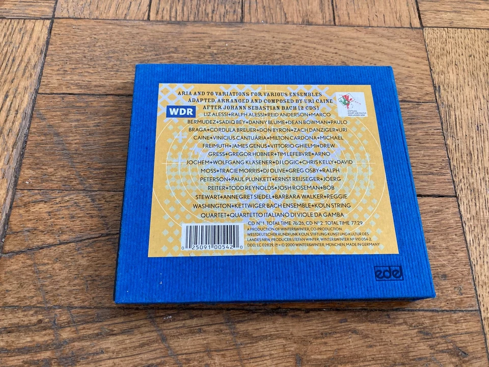 Uri Caine Ensemble: The Goldberg Variations (2 CD Set, 2000) Bach Winter Foto 3 de 3