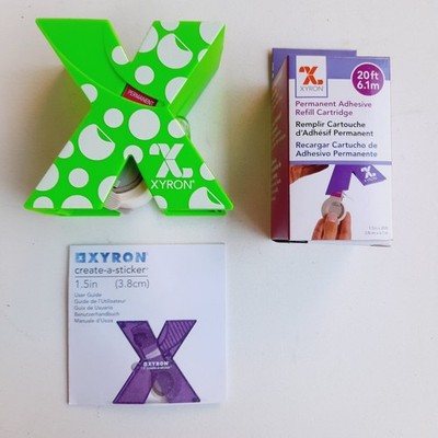 Xyron Create a Sticker Model 150 Dispenser+Permanent Refill Cartridge+User Guide