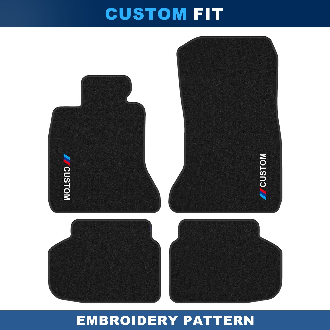 For BMW 7 Series F01 2008-2015 Quality Black Velour Carpet Car Floor Mats Liners