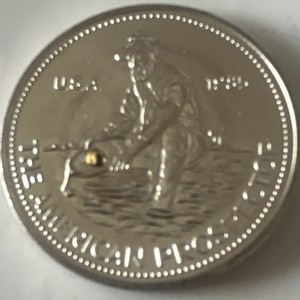 U.S.A. 1986 Silver Bullion Round 1 oz Round Total Precious Metal Content 1 oz