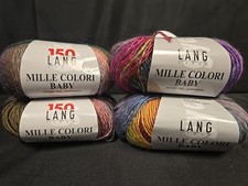 Lot Of 4 Balls Lang Mille Color Baby Superwas...