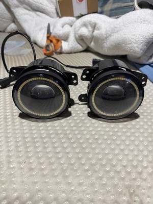 For Jeep Wrangler JK JL/Gladiator Oracle Lighting 20W LED Fog Lights White Halo