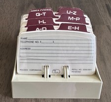 Vintage Rolodex Open Address Phone Petite File Organizer S300