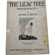 1920 Sheet Music The Lilac Tree Perspicacity George H. Gartlan