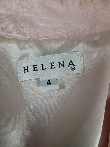 Helena Coat Womens 4 Pink Linen Swing Peacoat Lined Made USA Vintage Style 60s - Picture 4 of 14