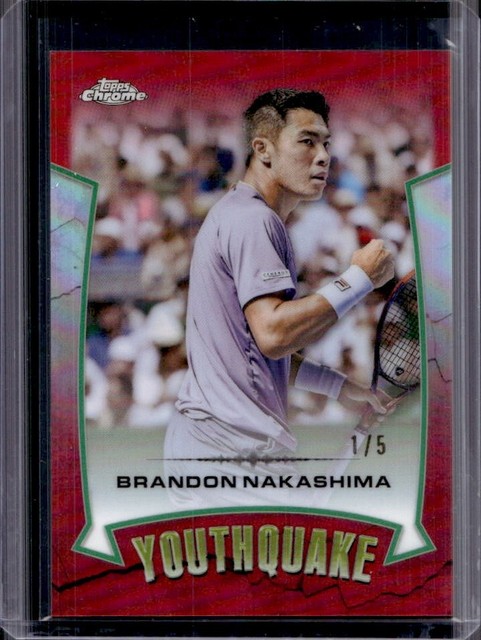 2020 Topps Chrome Brandon Nakashima Youth Quake Red Refractor #/5