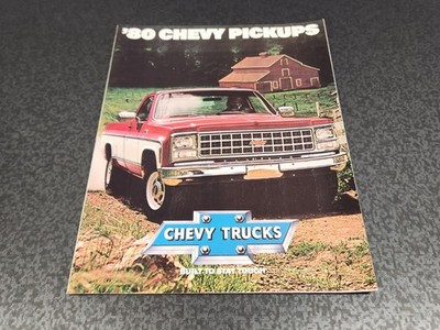 1980 Chevrolet Pickup Truck Chevy Dealer Sales Brochure Catalog Uncirculated