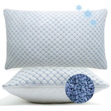 Best Cooling Bed Pillows for Sleeping Quee Size Set of 2, Shredded Memory Foam