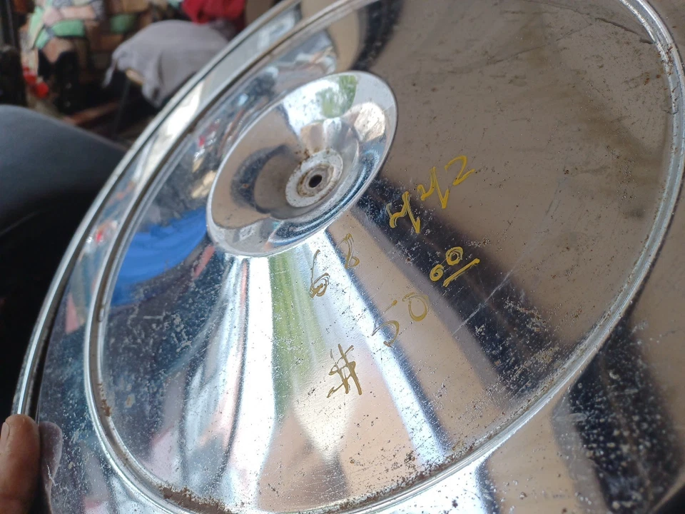 Крышка воздухоочистителя 1968 Oldsmobile 442 хромированная от оригинального производителя нуждается в доработке - Изображение 3 из 4