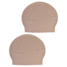 2pcs Bald Head Hat, Cosplay Head Wigs Caps Halloween, Latex Bald Cap Costume